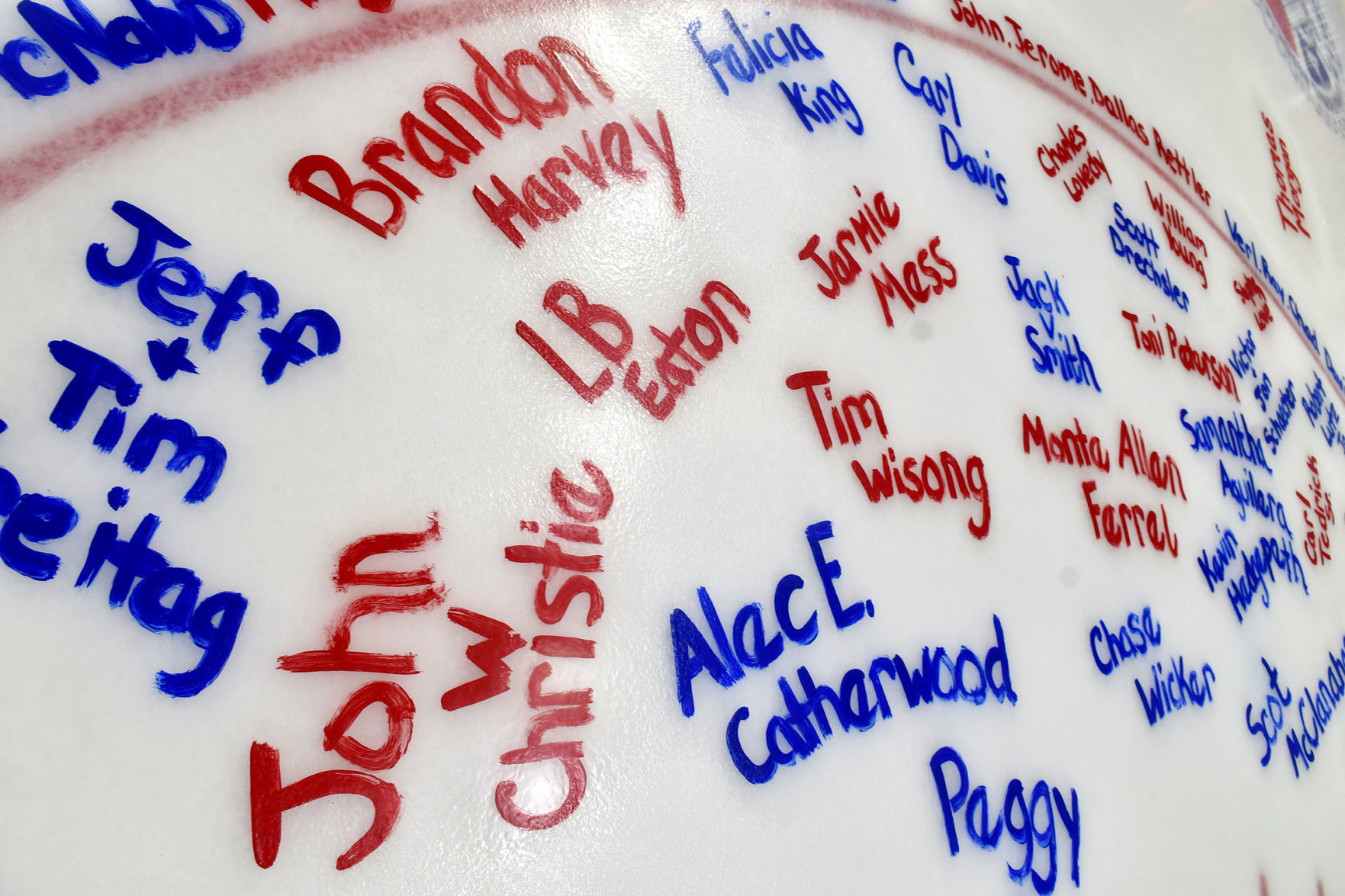 Salute To Military ice painting at the TaxSlayer Center